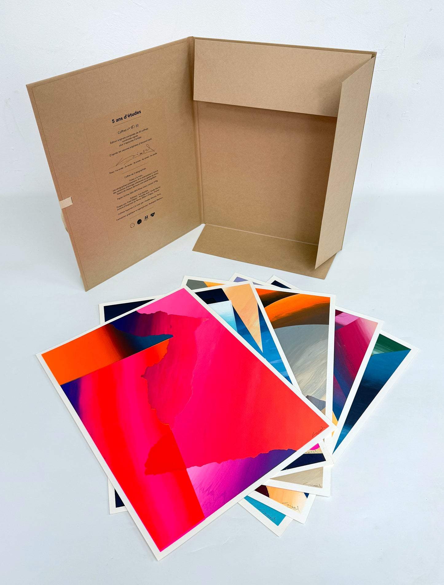 Coffret sérigraphies "5 ans d'études"