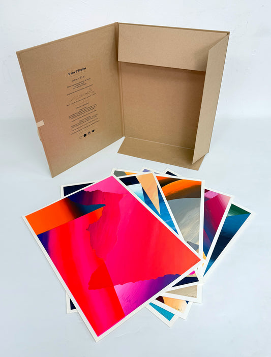 Coffret sérigraphies "5 ans d'études"